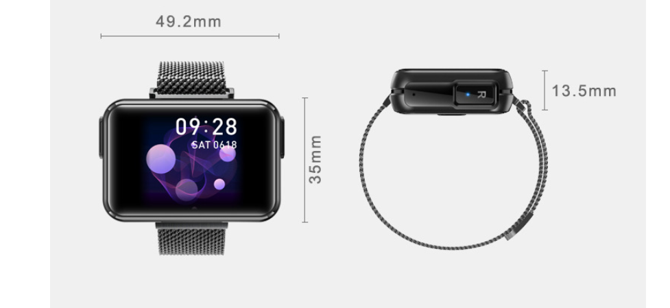 2 in 1 T91 Smart Watch Wireless Bluetooth Headset