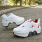 Four wheeled tiktok shoes for men and women pulley