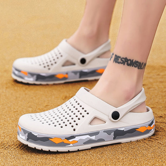 Summer Sandals With Baotou Non-Slip Slippers Thick-Soled Beach Shoes Outside The Hole Shoes