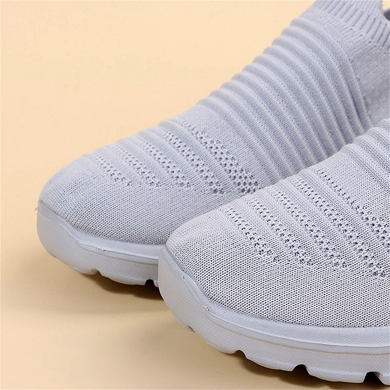 Knit Sock Shoes Women Comfortable Breathable Flats Shoes Walking Running Sneakers