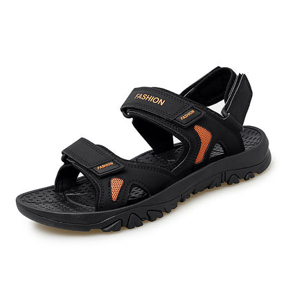 Velcro Sandals Men Summer Breathable Beach Shoes