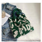 Letter Printed Knit Bag Fashion Shopping Shoulder Bag Large Capacity Handbag