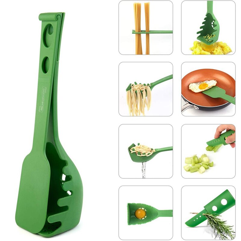 This is a Multifunction Kitchen Spoon