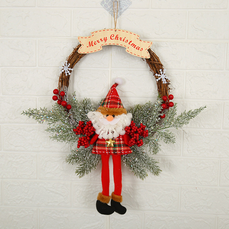 Christmas Decorations WreathWindow Arrangement Door Hanging