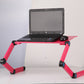 Laptop Table Stand With Adjustable Folding Ergonomic Design Stand Notebook Desk For Ultrabook Netbook Or Tablet With Mouse Pad
