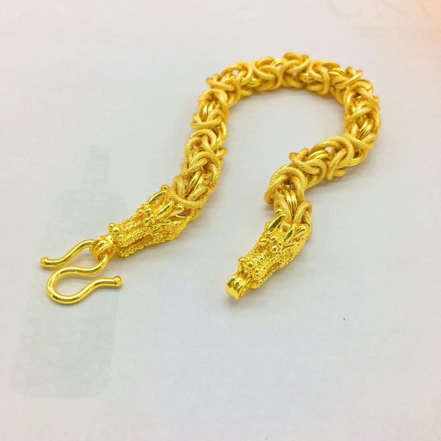 This is a Gold  plated 24K simulation jewelry bracelet
