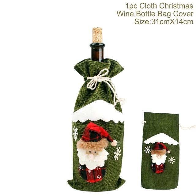 Christmas Decorations Wine Bottle Socks