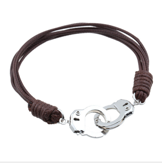 This is a Men Handcuffs Couple Bracelet