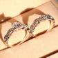 New set of rings wedding ring set men and women couple ring jewelry