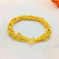 This is a Gold  plated 24K simulation jewelry bracelet
