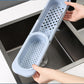 This is a Telescopic Sink Rack Soap Sponge Holder