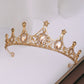 Champagne Rhinestone Crown Headband