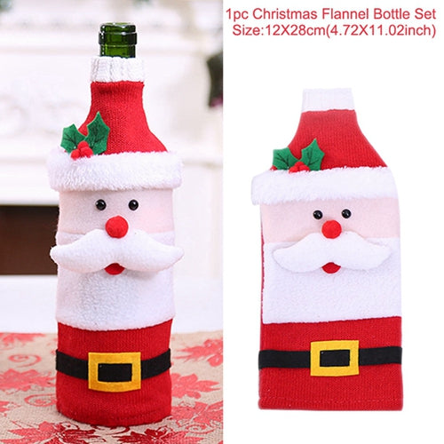 Christmas Decorations Wine Bottle Socks