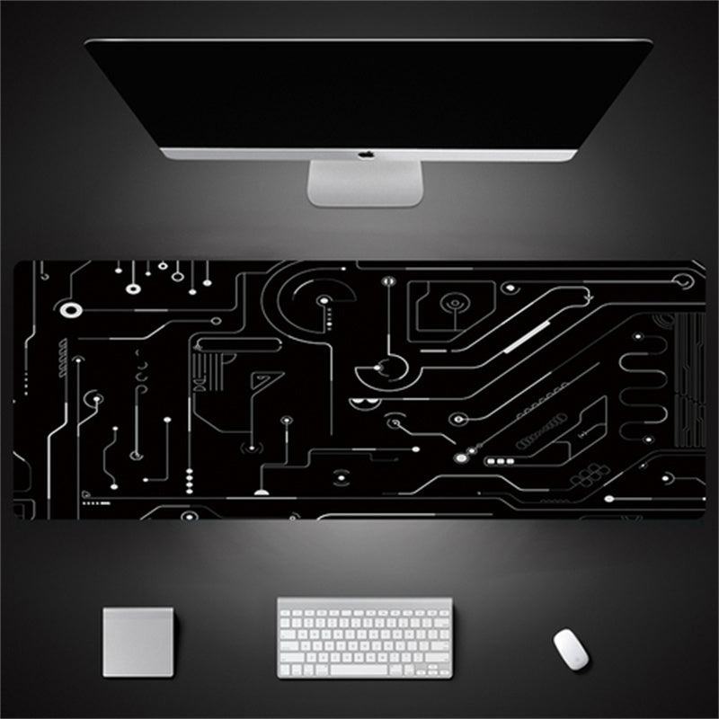 Industrial Style Tech Oversized Seam Keyboard Mouse Desk Pad