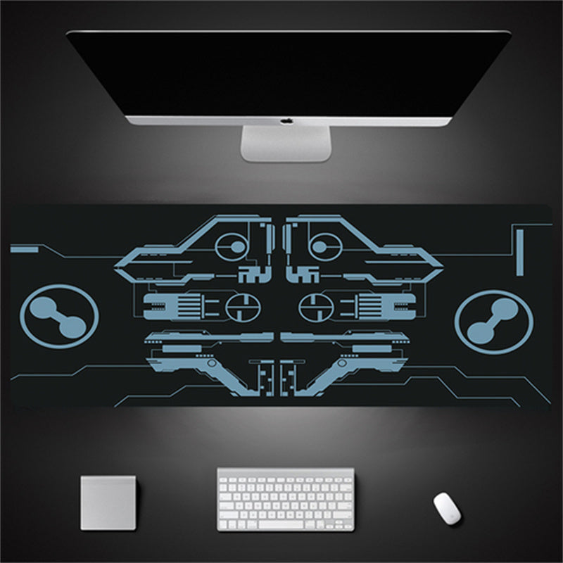 Industrial Style Tech Oversized Seam Keyboard Mouse Desk Pad