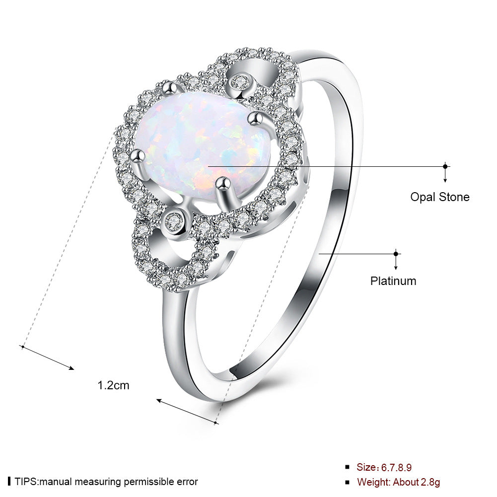 Round Opal Ring