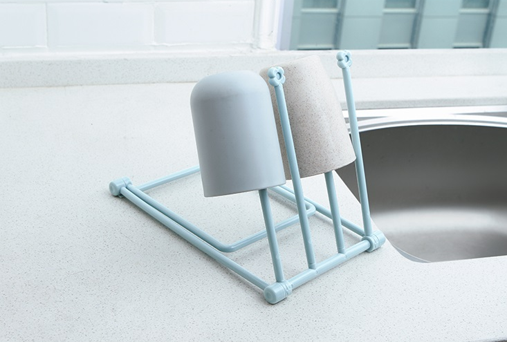 Foldable Dishcloth Shelf Kitchen Accessory