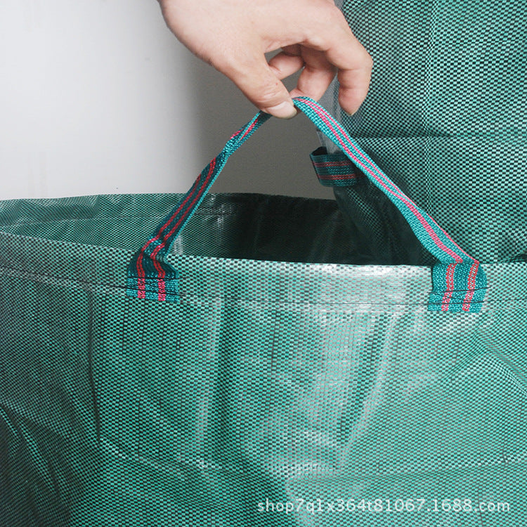 This is a Plastic Green Garden Bag