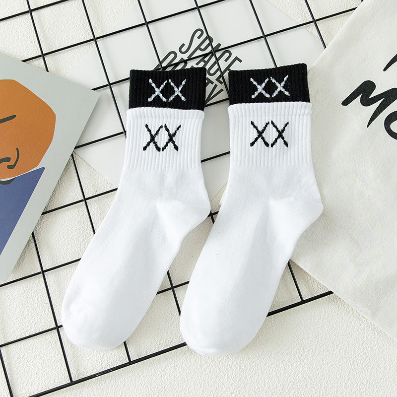 High Top And High Street Letter Socks