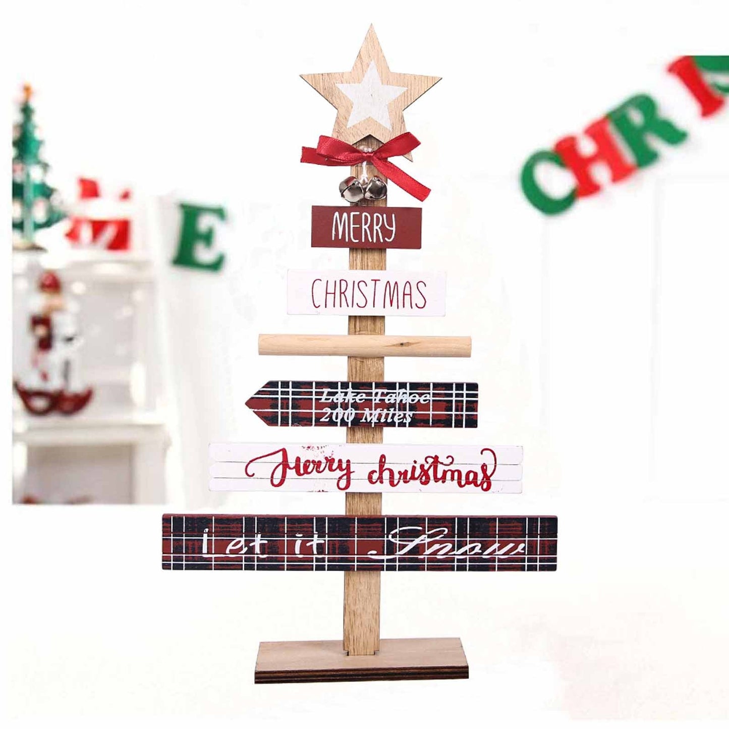 Christmas decorations with English letters