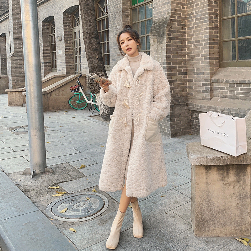 Korean Women's Loose Large Size Thickened Mid-length Padded Coat