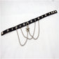 Punk Skull Neckband Personalized Leather Chain Collar