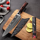 Stainless Steel Chef Damascus Grain Kitchen Knife