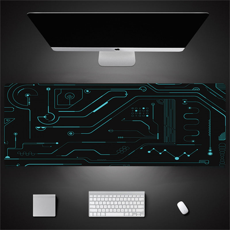 Industrial Style Tech Oversized Seam Keyboard Mouse Desk Pad