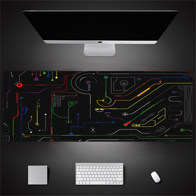 Industrial Style Tech Oversized Seam Keyboard Mouse Desk Pad