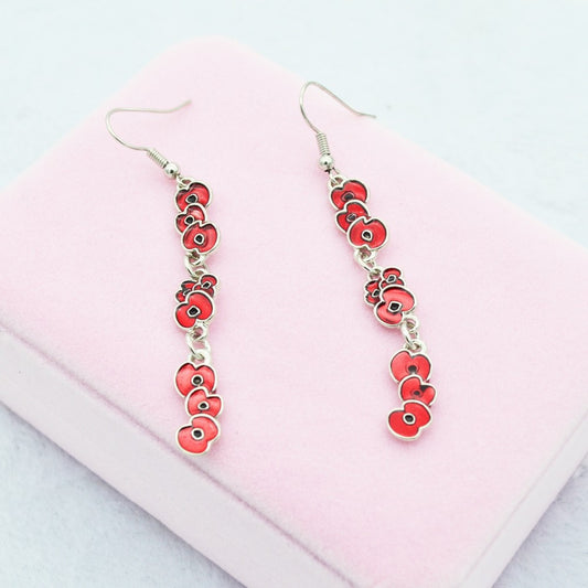This is a Red Dripping Earrings