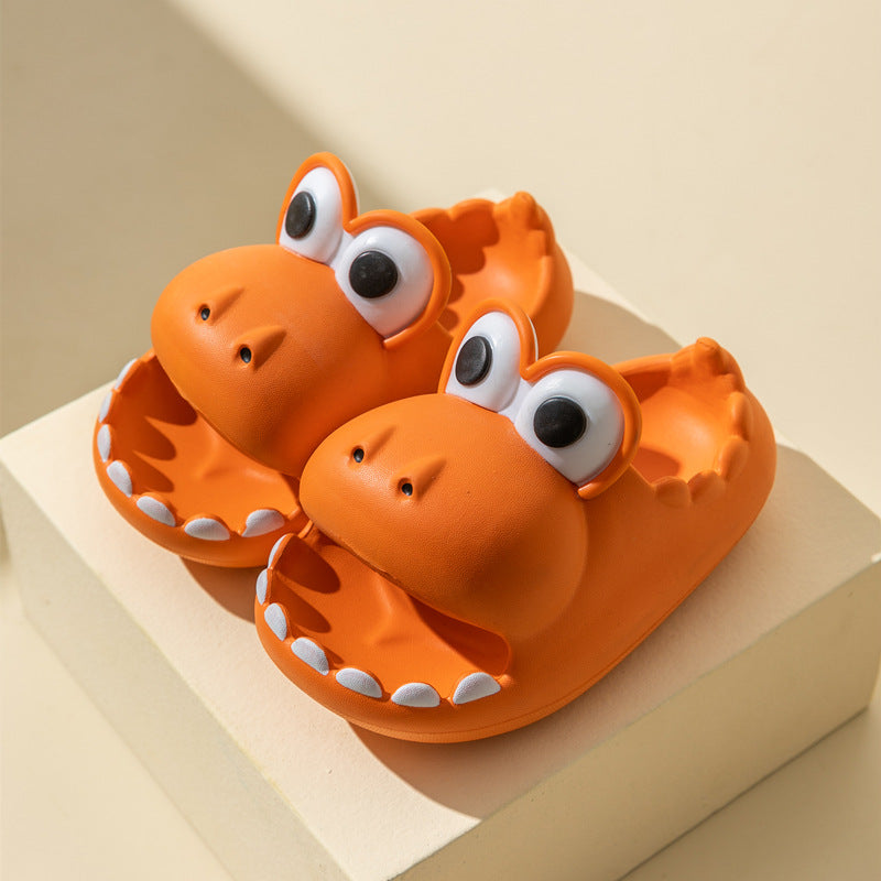 Kids Dinosaur Slippers Wholesale Summer Cartoon Parent Child Outdoor Home EVA Sandals Women Men Kids Cute Slippers Baby Shoes