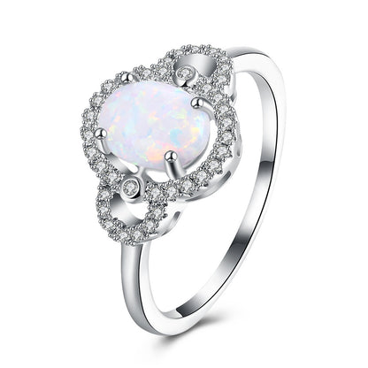 Round Opal Ring