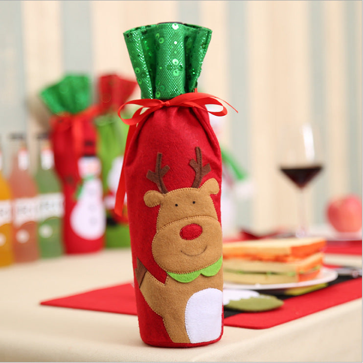 Christmas Decorations Wine Bottle Socks