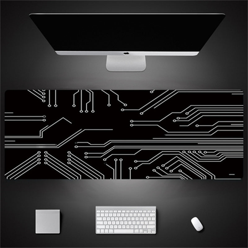 Industrial Style Tech Oversized Seam Keyboard Mouse Desk Pad