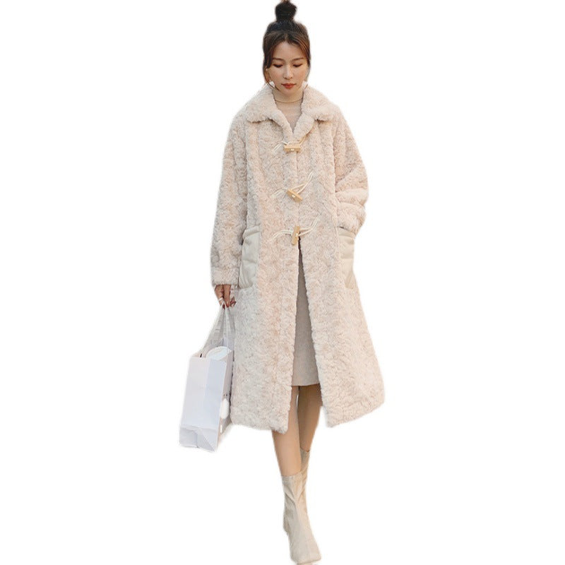 Korean Women's Loose Large Size Thickened Mid-length Padded Coat