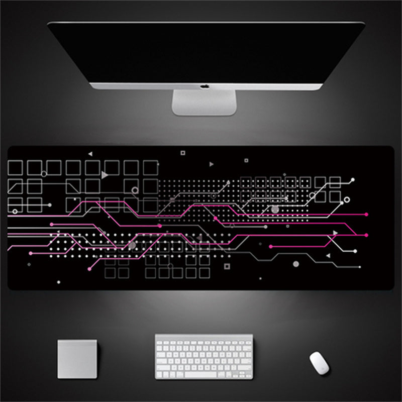 Industrial Style Tech Oversized Seam Keyboard Mouse Desk Pad