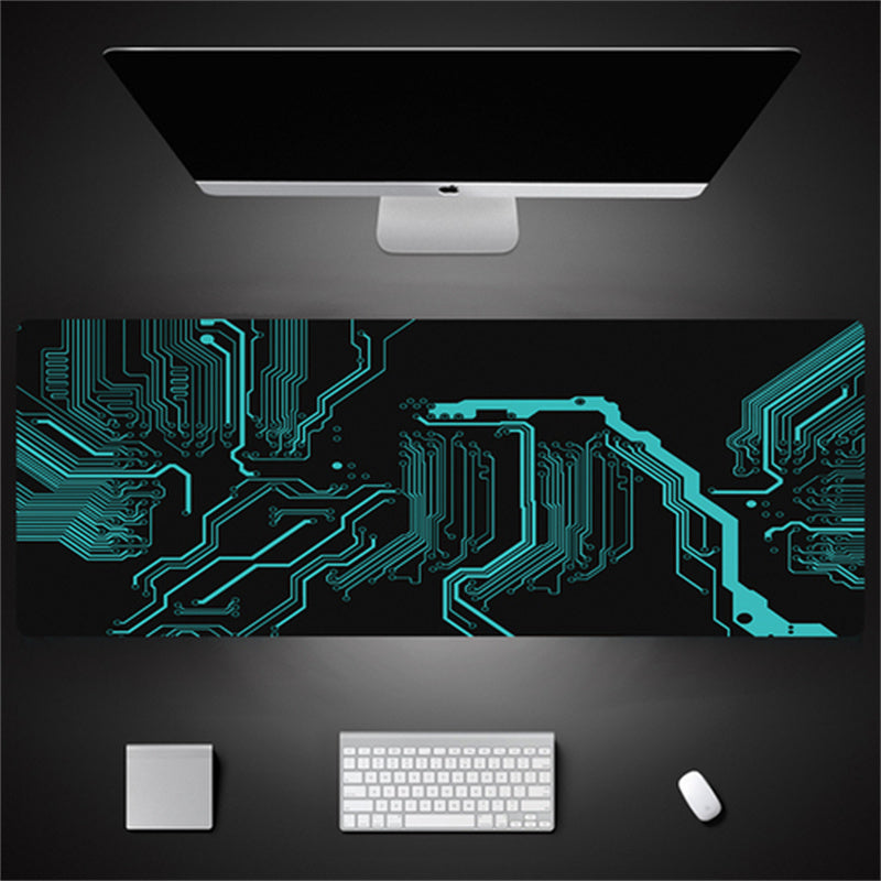 Industrial Style Tech Oversized Seam Keyboard Mouse Desk Pad