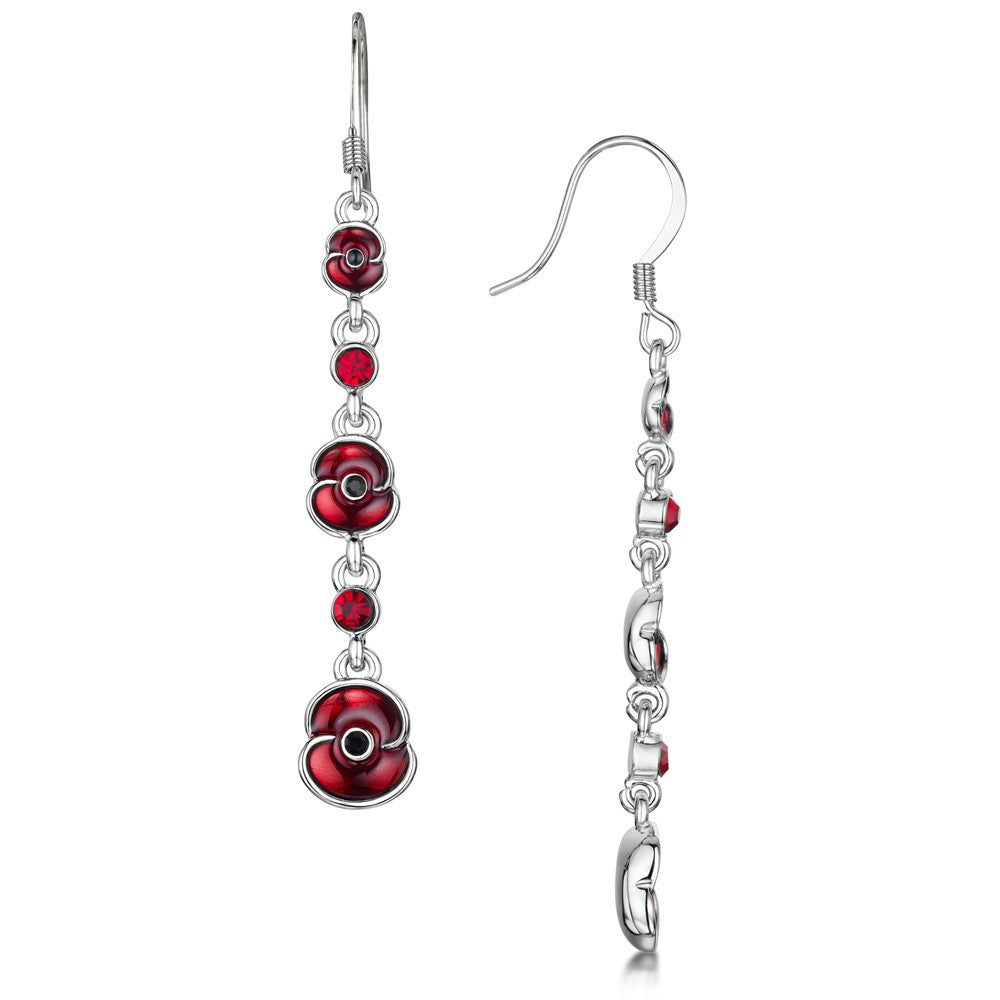 This is a Red Dripping Earrings