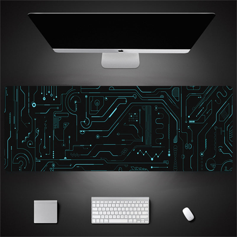 Industrial Style Tech Oversized Seam Keyboard Mouse Desk Pad