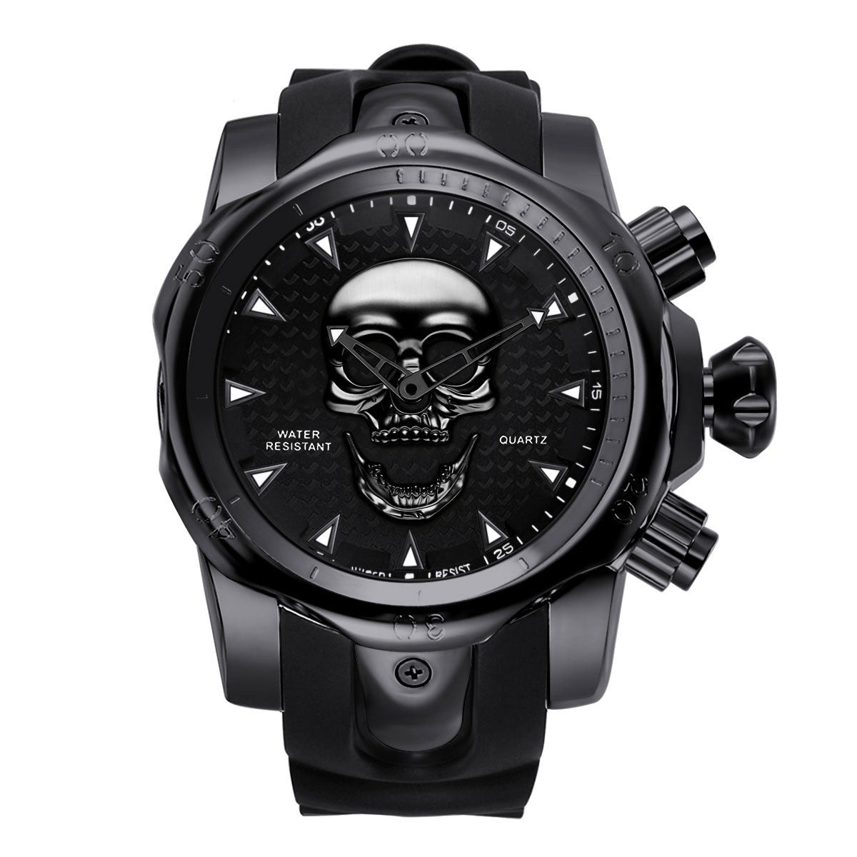 Men's Sports Fashion Skull Pattern Waterproof Watch